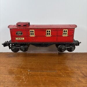 LIONEL RR LINES #1682 TIN CABOOSE O Gauge Made In USA Pre War